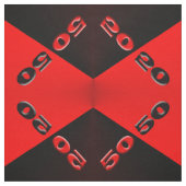 Tissu 50/50 Rouge/Noir (Échantillon)