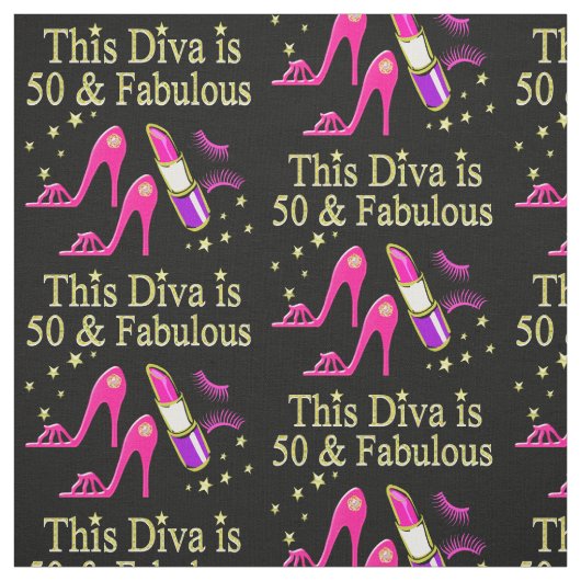 TISSU 50 & FABULOUS DAZZLING DIVA DESIGN (Échantillon)