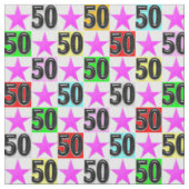 TISSU 50E ANNIVERSAIRE SUPER STAR (fermé)