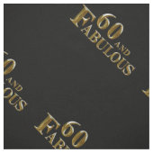 Tissu 60 ans et fabuleux  (Échantillon)