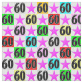 TISSU 60E ANNIVERSAIRE SUPER STAR (fermé)
