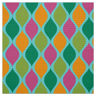 Tissu 60s les années 70 simple palette rétro