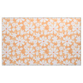 Tissu 60s retour fleurs sur sherbert orange (Yard)