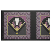 Tissu # 6 Panneaux de conception de ventilateur Art déco (Fat Quarter)