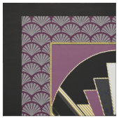 Tissu # 6 Panneaux de conception de ventilateur Art déco (Échantillon)