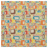 Tissu 70s mod squares fabric (Échantillon)