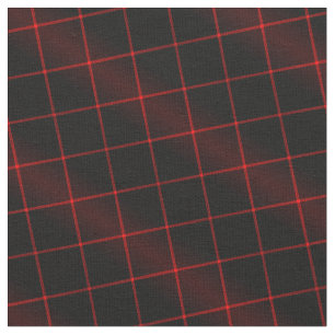 Tissu 90s Inspiré Plaid Motif Grunge rouge noir Ombre