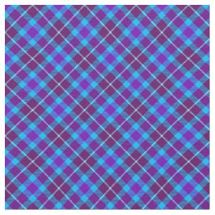 Tissu 90s Plaid Grunge violet bleu Motif tendance Unisex