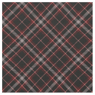 Tissu 90s Plaid Motif Abstrait noir rose foncé Grunge