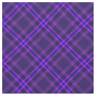 Tissu 90s Vibrant Plaid Motif Abstrait Grunge Purple