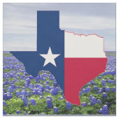 Tissu 9" de drapeau de forme du Texas de (Échantillon)