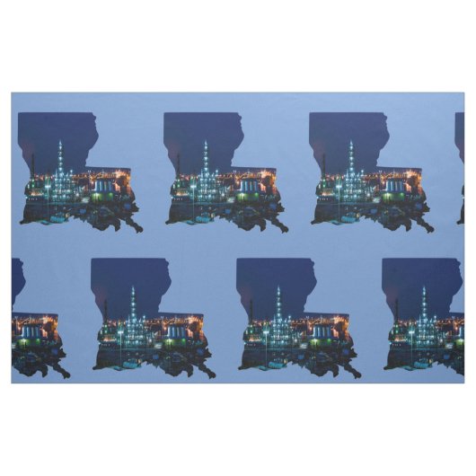 Tissu 9" d'impression de raffinerie de pétrole de (Fat Quarter)