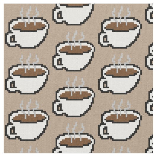tissu à 8 bits de café (Fermer)
