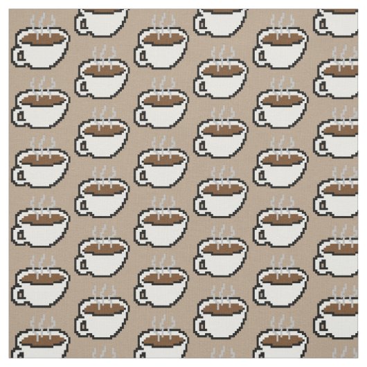 tissu à 8 bits de café (Échantillon)