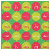 Tissu à billes rouges de Noël (Fermer)