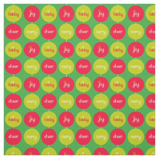 Tissu à billes rouges de Noël (Échantillon)