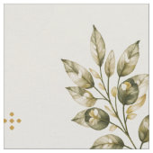 Tissu à branche d'olive aquarelle (Fermer)