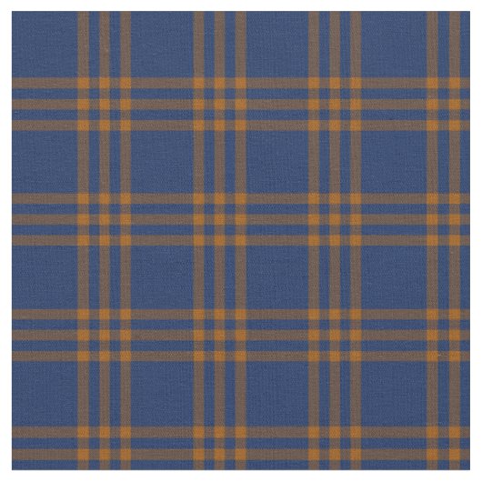 Tissu à carreaux bleu et or (Fermer)