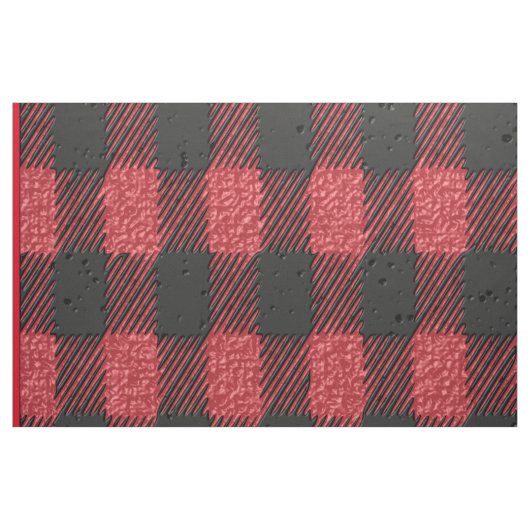 Tissu à carreaux rouges (Yard)