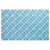 Tissu à chaînes de marguerites patchwork faux bleu (Fat Quarter)