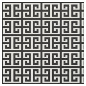 tissu à clé noir blanc grec (Échantillon)