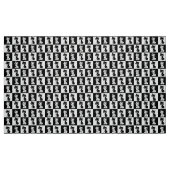 Tissu à damiers Chat Noir Et Blanc (Fat Quarter)