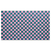 Tissu à damiers Floral Abstrait (Yard)