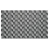 Tissu à damiers Lapin Noir Et Blanc (Fat Quarter)