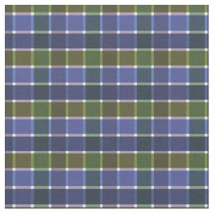 Tissu à damiers plaid écossais bleu vert rétro couleurs