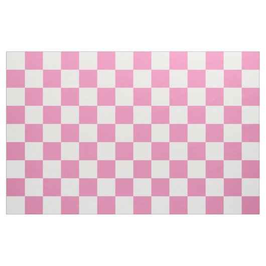 Tissu À damiers rose (Fat Quarter)