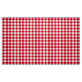 Tissu à damiers tartan plaid classique rouge blanc textu (Fat Quarter)