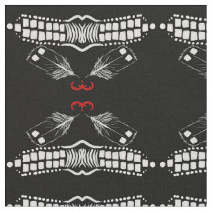 Tissu à double courbe en plumes de Loin wabanaki