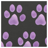 Tissu à empreinte de patte violet vibrant au yard (Fermer)