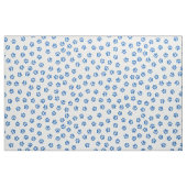 Tissu à empreintes de pattes bleues et blanches (Fat Quarter)
