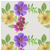 Tissu à fleurs 3 couleurs (Fermer)