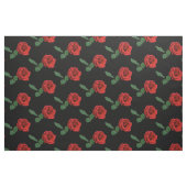 Tissu à fleurs de rose rouge (Fat Quarter)