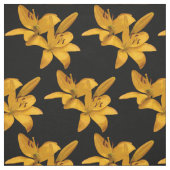 Tissu à fleurs d'or et de jaune (Échantillon)