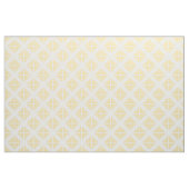 Tissu à la mode blanc jaune de motif de triangles (Yard)