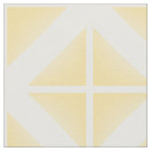Tissu à la mode blanc jaune de motif de triangles (Fermer)