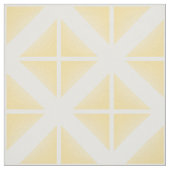 Tissu à la mode blanc jaune de motif de triangles (Échantillon)