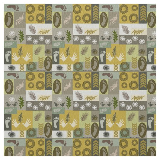 Tissu à motif abstrait (Échantillon)