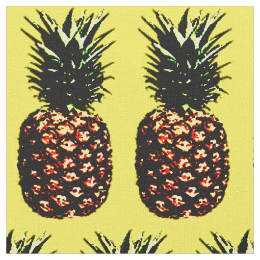 Tissu à motif ananas (Fermer)