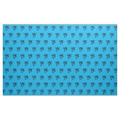 Tissu à motif baleine orque bleue (Yard)