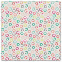 Tissu à motif de coeur circulaire