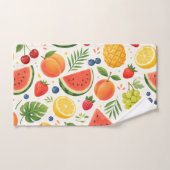 Tissu à motif de fruits d'été | Pastèque tropicale (Serviette à main)