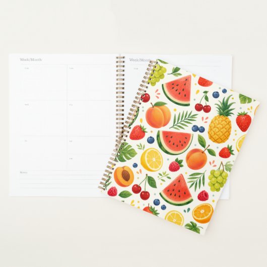 Tissu à motif de fruits d'été | Pastèque tropicale (Devant avec enveloppe)