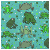 Tissu à motif de grenouille (Fermer)