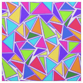 Tissu à motif de triangles colorés (Échantillon)