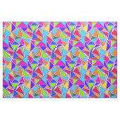 Tissu à motif de triangles colorés (Fat Quarter)