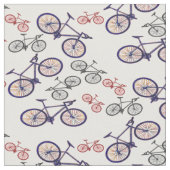 Tissu à motif d'impression de bicyclette (Fermer)
